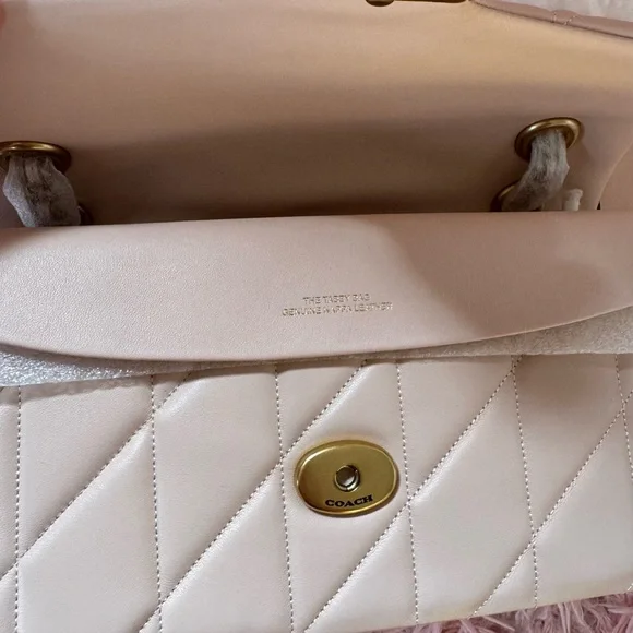 🩷 Brand New with Tags: Coach Tabby Bag with Pillow Quilting in Blush! Sold out! - Picture 10 of 14